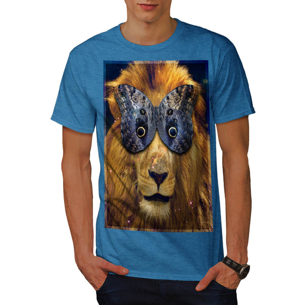 Butterfly Lion Head Mens T-Shirt