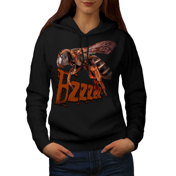 Big Bee Buzz Art Womens Hoodie