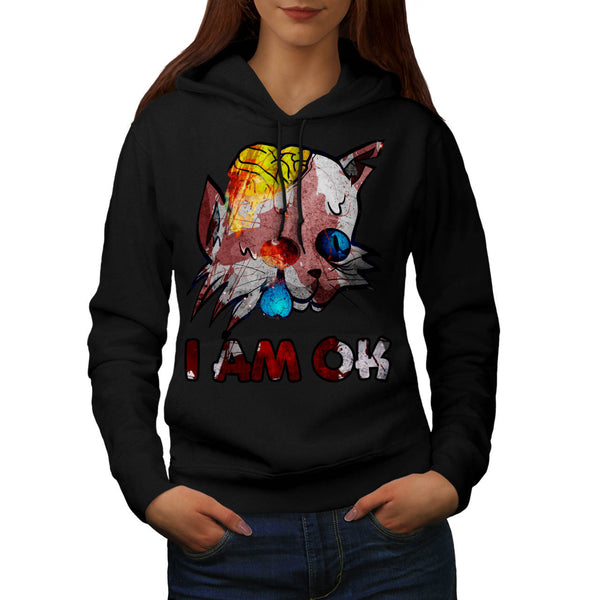 Sarcastic Cat Beaten Womens Hoodie