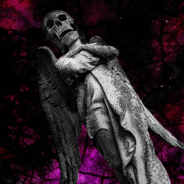 Skull Angel Body Art Mens Long Sleeve T-Shirt