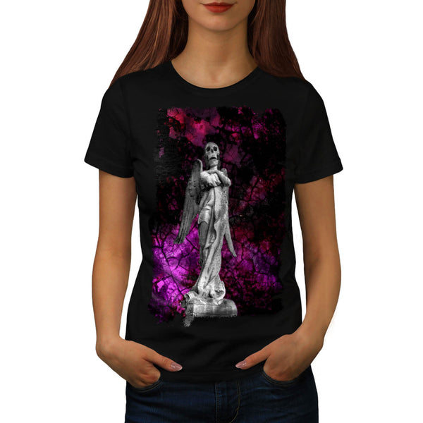 Skull Angel Body Art Womens T-Shirt