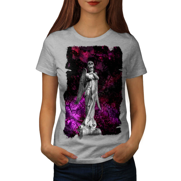 Skull Angel Body Art Womens T-Shirt