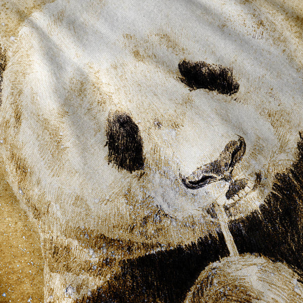 Eating Panda Artwork Womens Hoodie