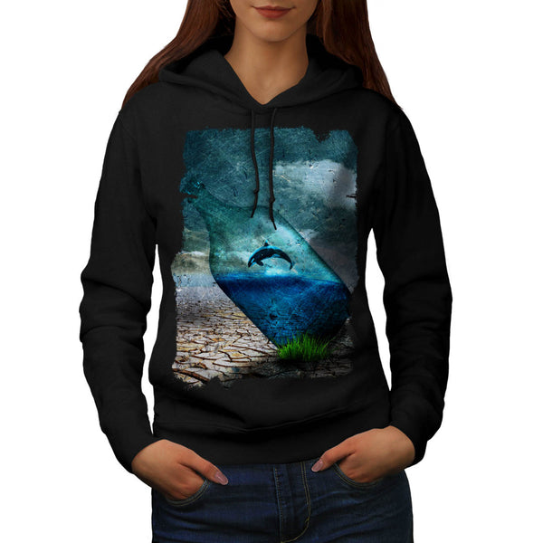 Orca Bottle Nature Womens Hoodie