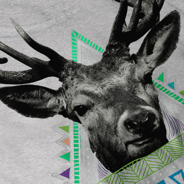 Fun Stag Diamond Deer Mens T-Shirt