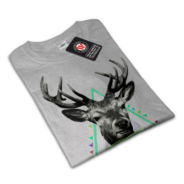 Fun Stag Diamond Deer Mens T-Shirt