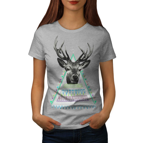 Fun Stag Diamond Deer Womens T-Shirt