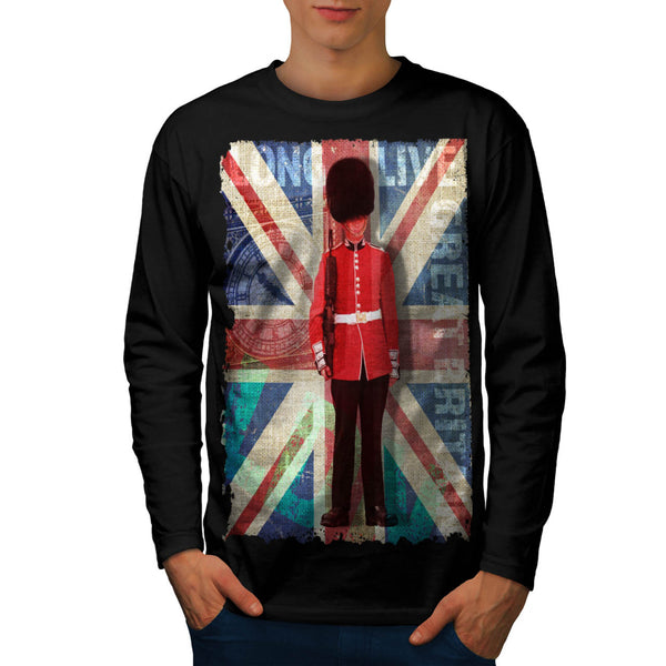 English Guard Flag Mens Long Sleeve T-Shirt