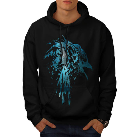 Hawk Bird Head Art Mens Hoodie