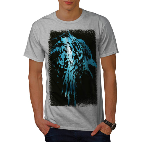 Hawk Bird Head Art Mens T-Shirt