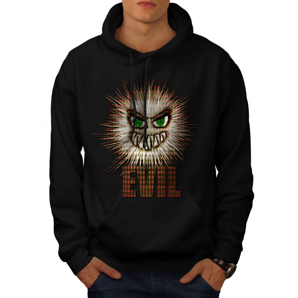 Evil Ball Face Funny Mens Hoodie