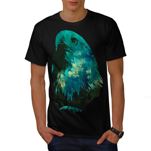 Eagle Head Eye Stare Mens T-Shirt