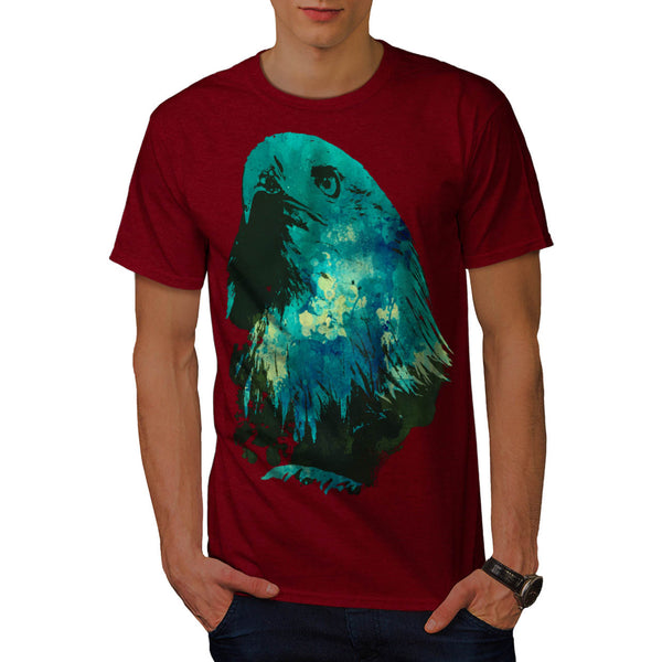 Eagle Head Eye Stare Mens T-Shirt