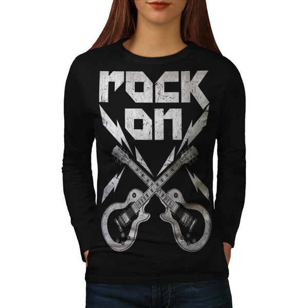 Rock'n Roll Smash Womens Long Sleeve T-Shirt
