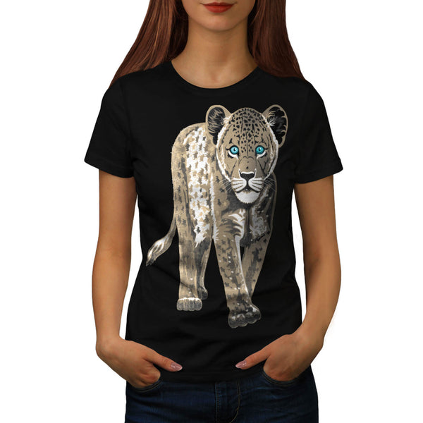 Cute Lion Walking Womens T-Shirt