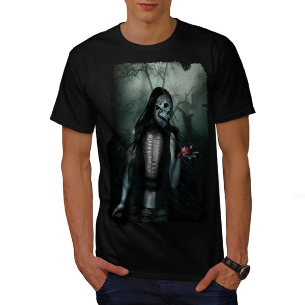 Skull Vampire Heart Mens T-Shirt
