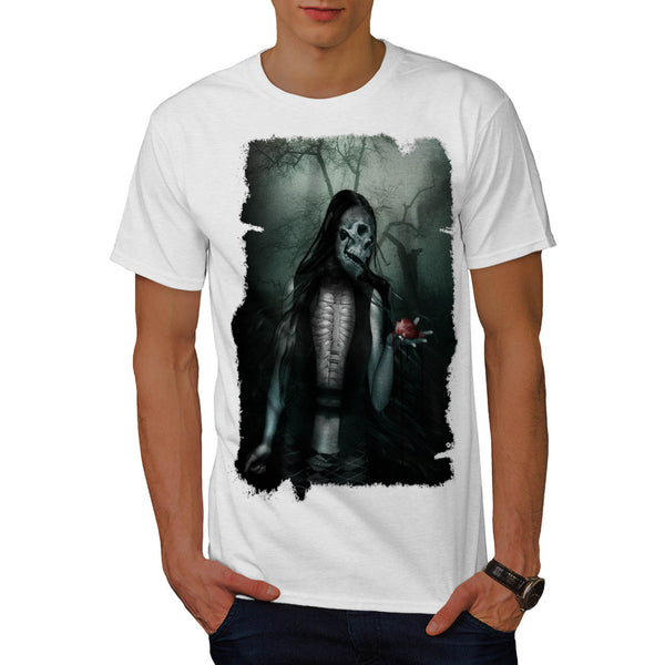 Skull Vampire Heart Mens T-Shirt