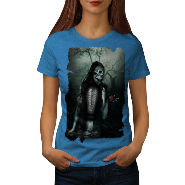 Skull Vampire Heart Womens T-Shirt