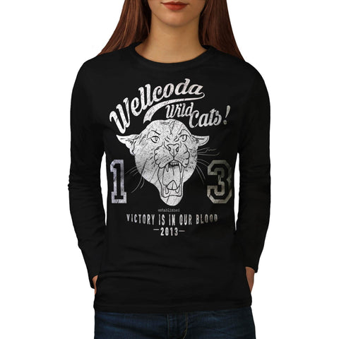 Apparel Wild Cat Team Womens Long Sleeve T-Shirt