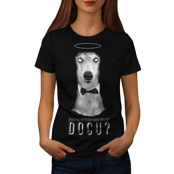 Demonic Satan Dog Womens T-Shirt