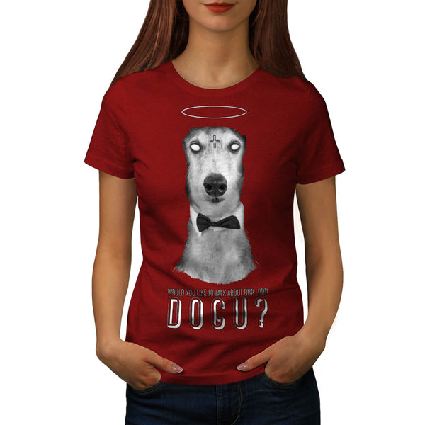 Demonic Satan Dog Womens T-Shirt