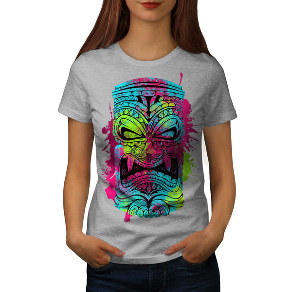 Totem Mask Funny Womens T-Shirt
