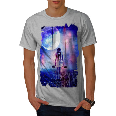 Swinging City Girl Mens T-Shirt