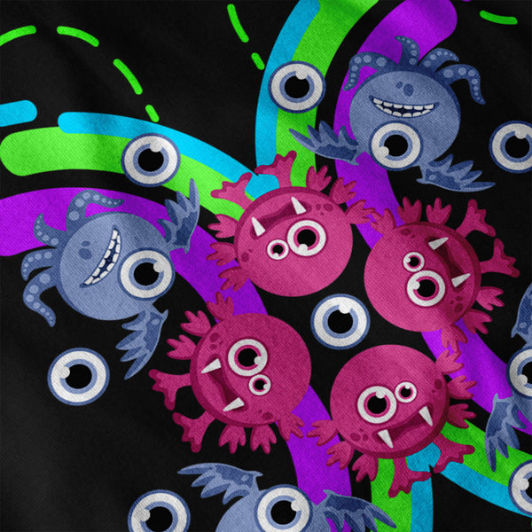 Funky Crazy Monster Mens Hoodie