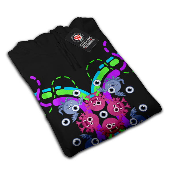Funky Crazy Monster Mens Hoodie