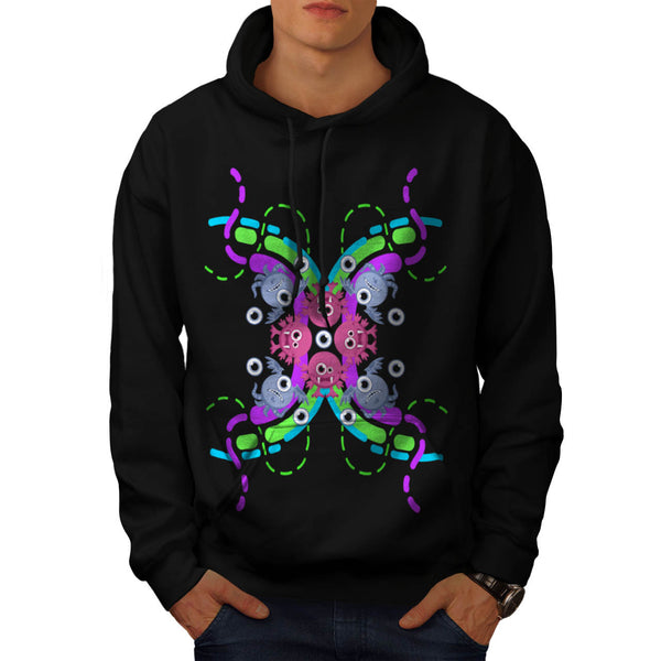 Funky Crazy Monster Mens Hoodie