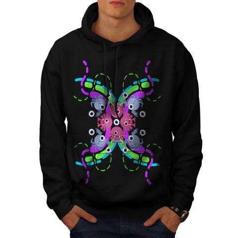 Funky Crazy Monster Mens Hoodie
