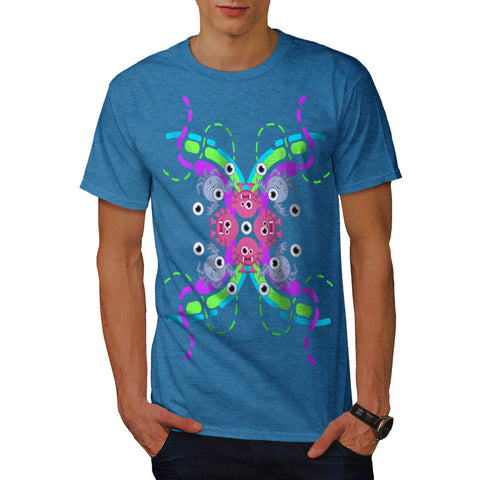 Funky Crazy Monster Mens T-Shirt