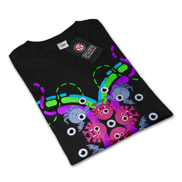 Funky Crazy Monster Mens Long Sleeve T-Shirt