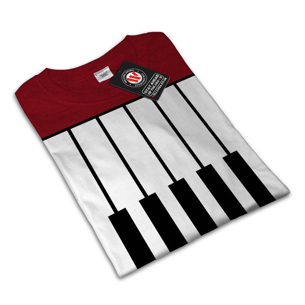 Play With Me Piano Womens T-Shirt