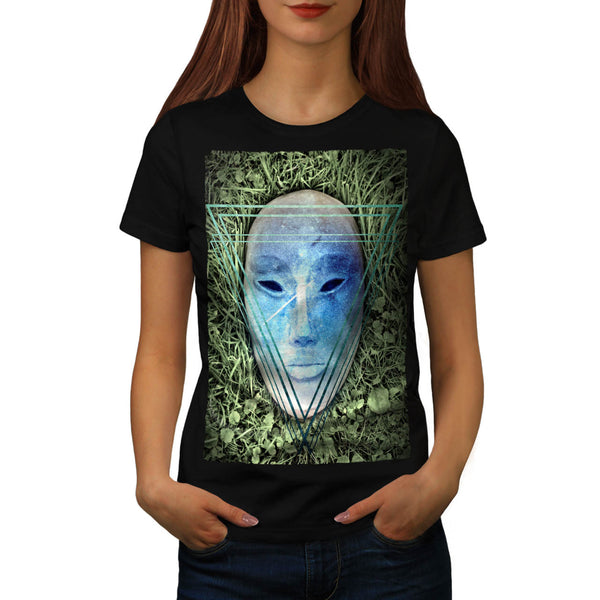 Triangle Face Mask Womens T-Shirt