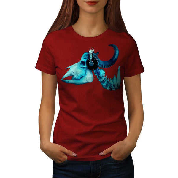 Skull Beast Body Art Womens T-Shirt