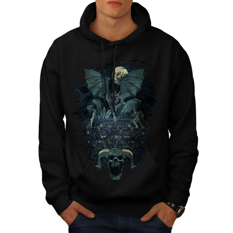 Devil Bat Monster Mens Hoodie