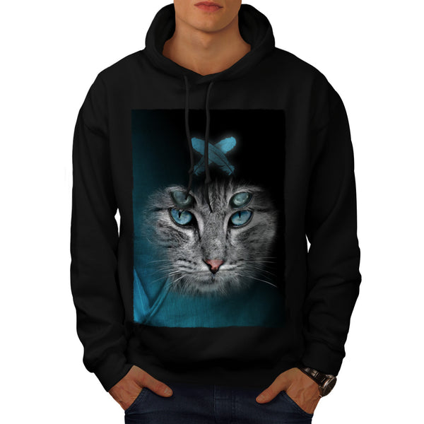 Monster Eye Cat Mens Hoodie