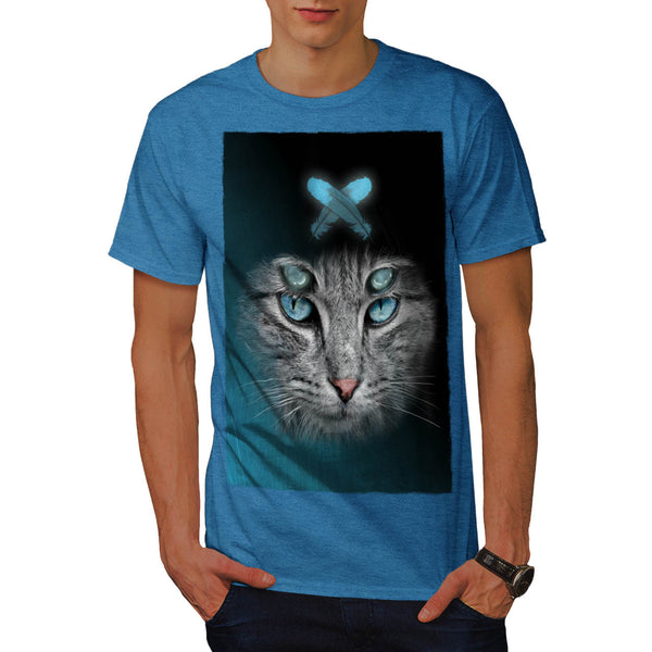 Monster Eye Cat Mens T-Shirt