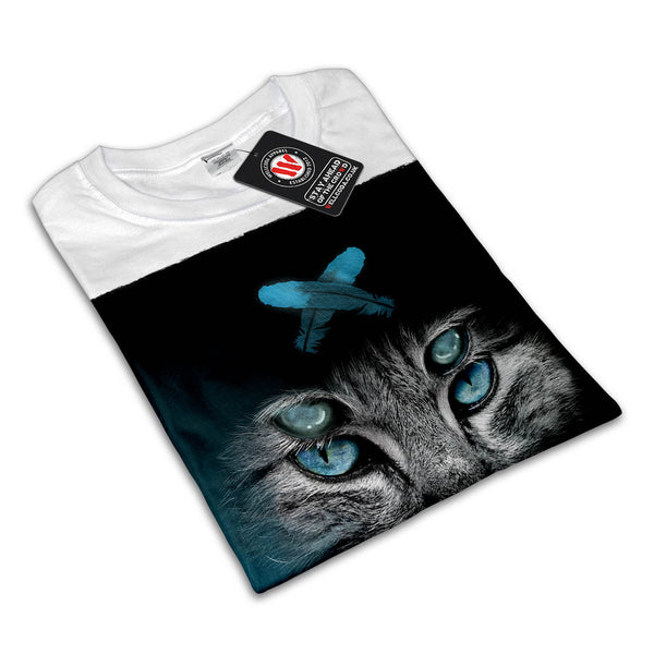 Monster Eye Cat Mens T-Shirt
