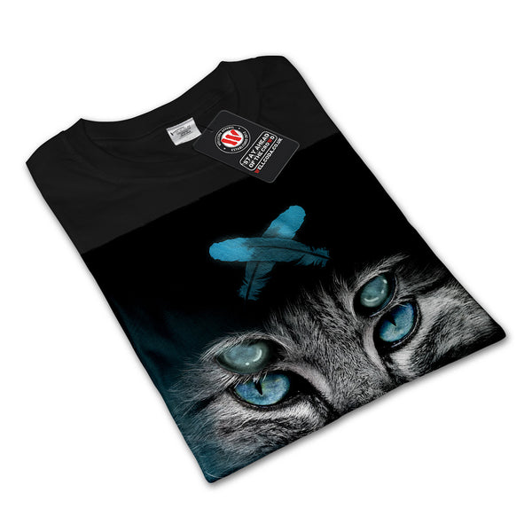 Monster Eye Cat Womens Long Sleeve T-Shirt