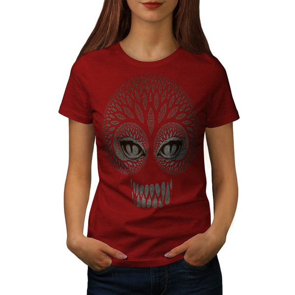 Tree Teeth Face Womens T-Shirt