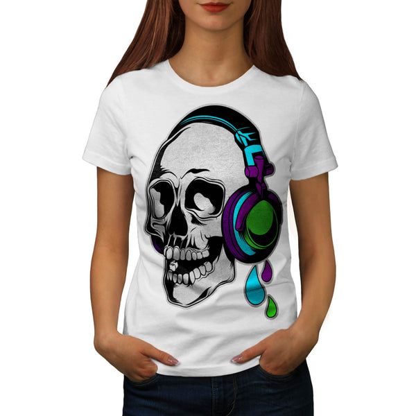 Skull Head Concert Womens T-Shirt