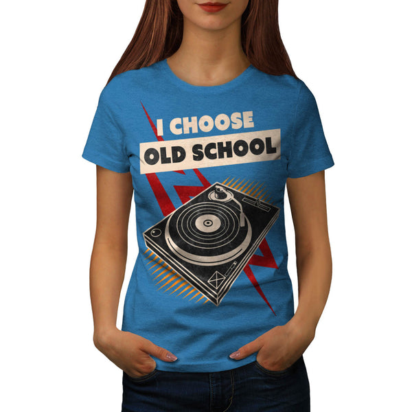 Vinyl Play Nostalgia Womens T-Shirt