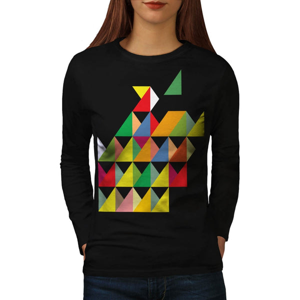 Amazing Triangle Print Womens Long Sleeve T-Shirt