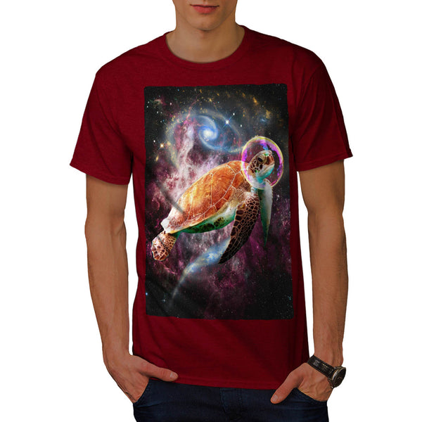 Outer Space Turtle Mens T-Shirt