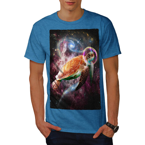 Outer Space Turtle Mens T-Shirt