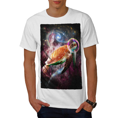 Outer Space Turtle Mens T-Shirt