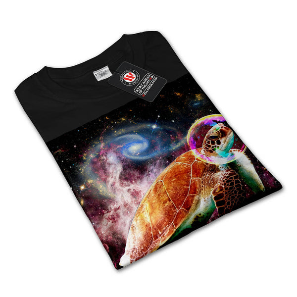 Outer Space Turtle Mens Long Sleeve T-Shirt