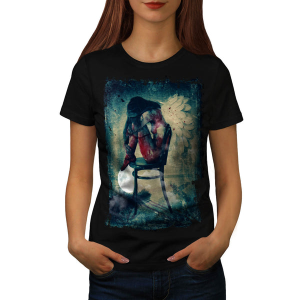 Angel Woman Wing Womens T-Shirt